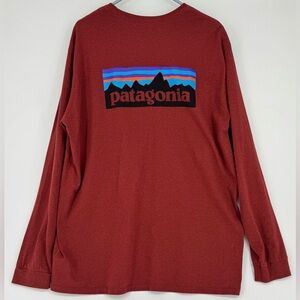 Patagonia Brick Red Long Sleeve Tee. Size XXL Regular Fit